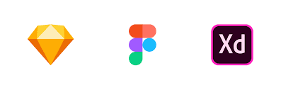 Storyboarding tools such as Figma, Adobe XD and Sketch for web design