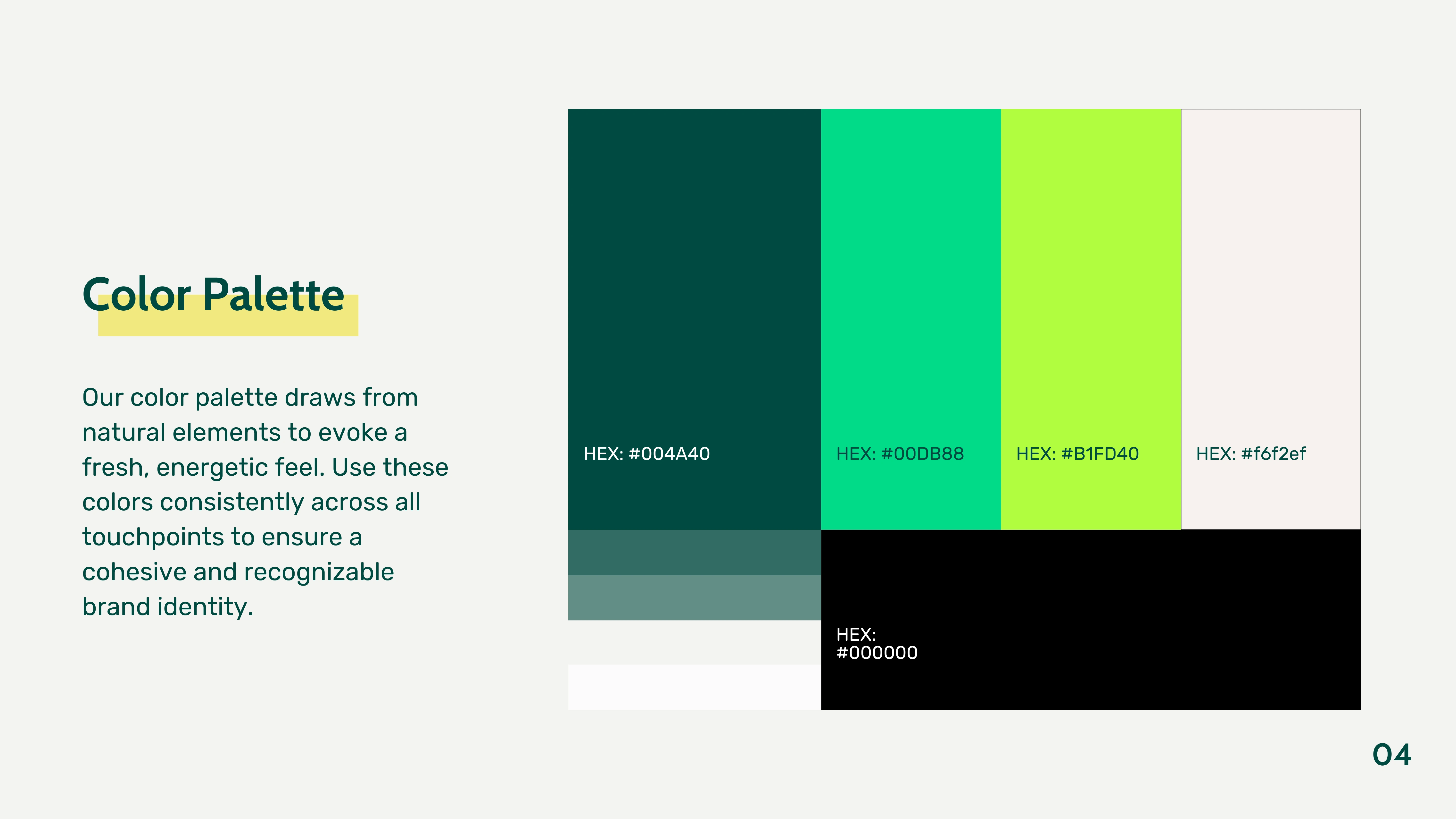 BodyBuddy color palette specification